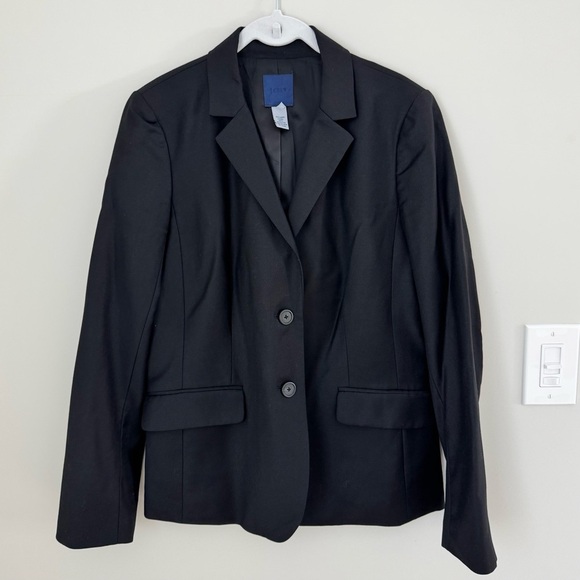 J. Crew Super 120's black wool blazer-12 - Picture 1 of 16